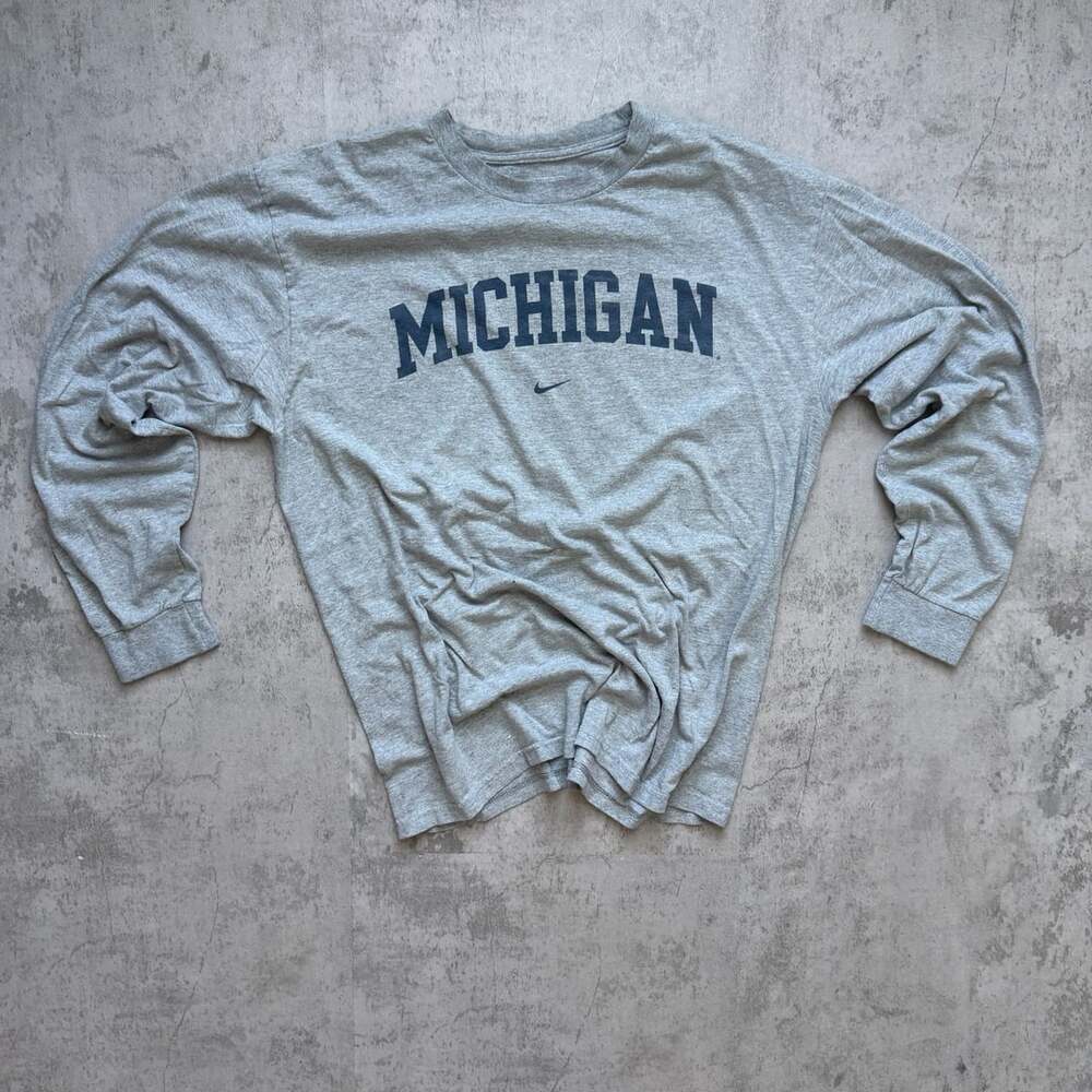 Vintage 90s Nike Michigan Longsleeve,(2XL)
